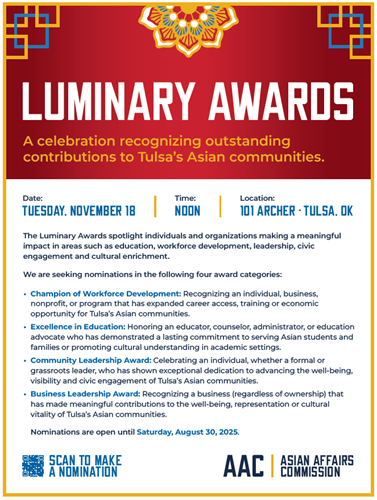 Flyer for Luminary Awards 2025